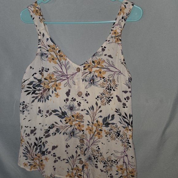 Maurices White and Brown Fitted Sleeveless Tank Top - Picture 1 of 10